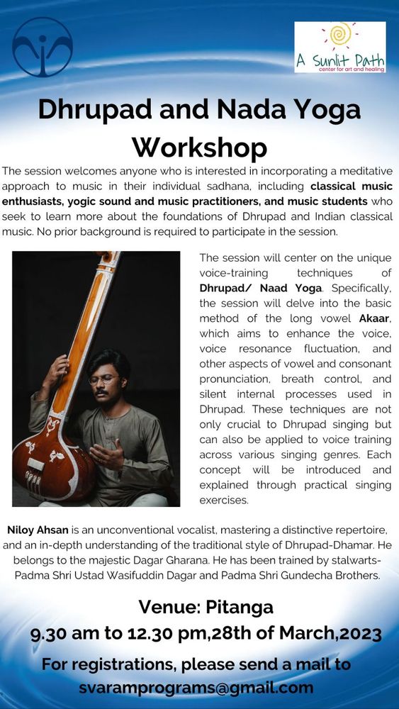 Dhrupad and Nada Yoga Workshop